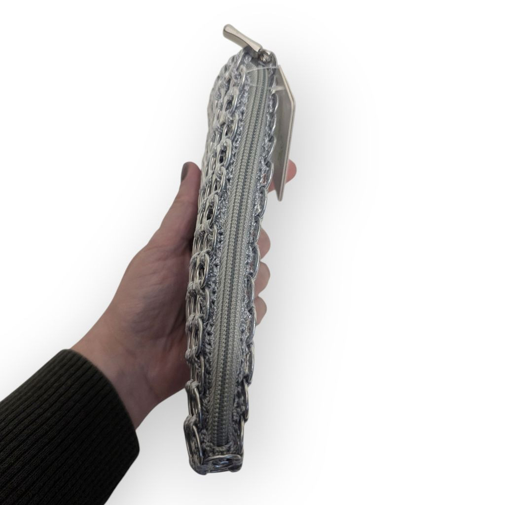 Escama Studio Recycled Aluminum Pull Tab Clutch Wallet NWT - Picture 2 of 8